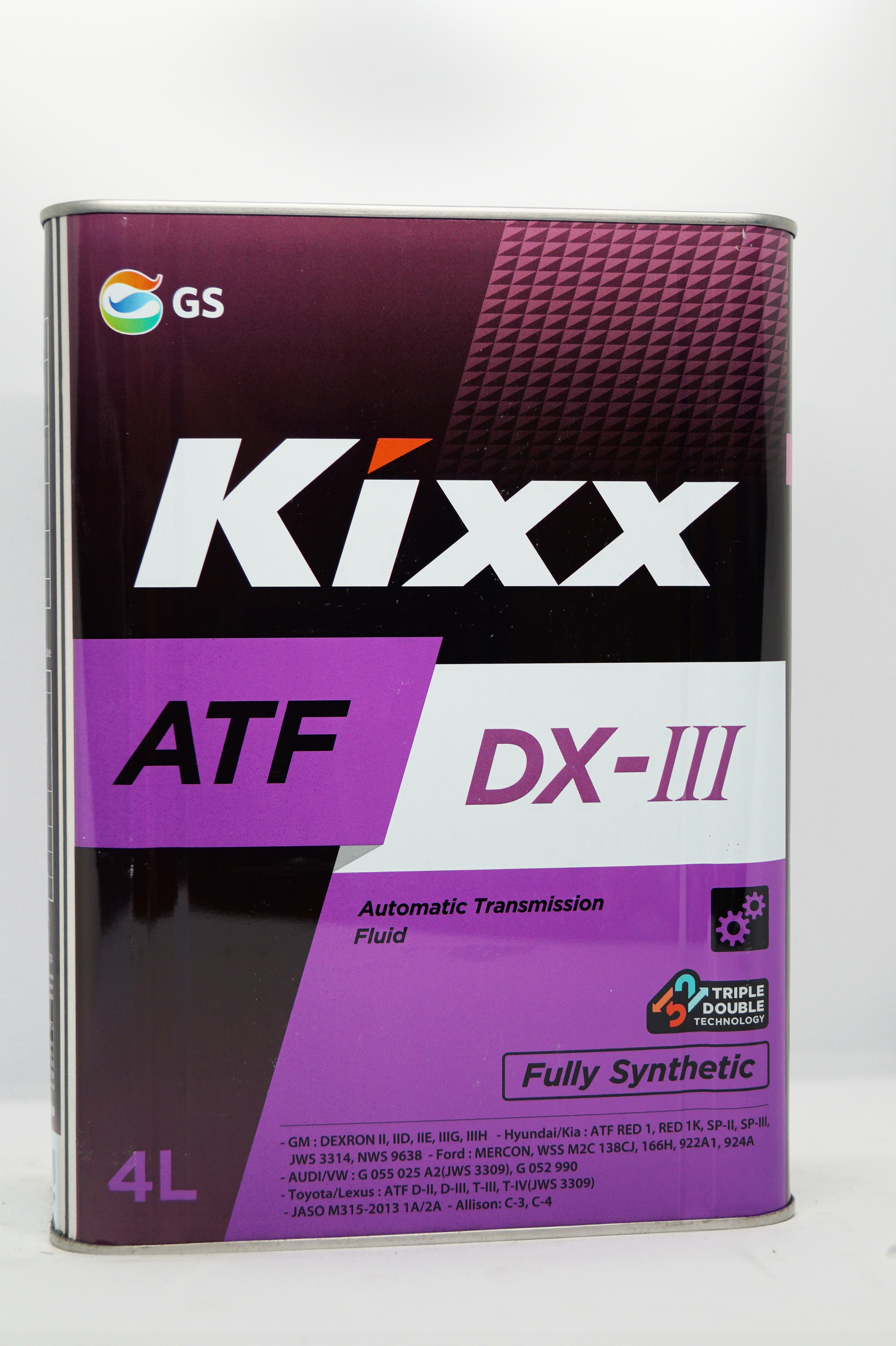 Трансмиссионная жидкость Kixx ATF DX-III /4л синт.